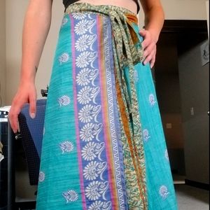 Darn Good Yarn Junior Ankle Sari Wrap Skirt